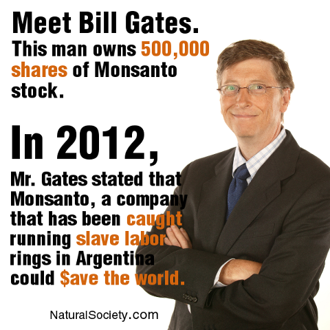 Bill Gates Owns 500,000 Shares of Monsanto Stock